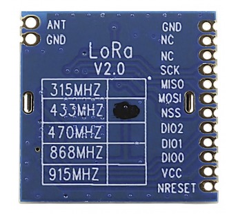 Модули беспроводные, радио G-NiceRF SX1278 Модуль LoRa1278-433цифрового трансивера LoRa с SPI интерфейсом F=433МГц U=3,3В 20dBm(100мВт)#2154640