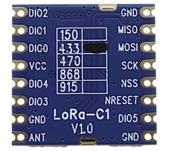 Модули беспроводные, радио G-NiceRF SX1278 Модуль LoRa1278-C1-433цифрового трансивера LoRa с SPI интерфейсом F=433МГц U=3,3В 20dBm(100мВт)#2154638