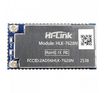 Модули беспроводные, радио Hi-Link HLK-7628N Модуль Wi-Fi наMT7628AN с интерфейсами 5xEthernet/USB/UART/SPI/I2C/I2S/GPIO/PWM#2154629