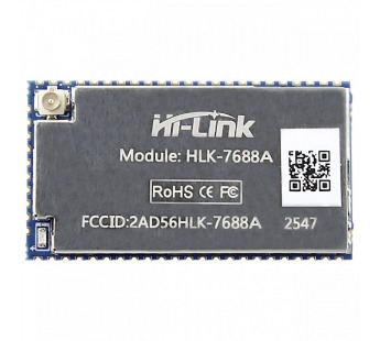 Модули беспроводные, радио Hi-Link HLK-7688A Модуль Wi-Fi наMT7628AN с интерфейсами 5xEthernet/USB/UART/SPI/I2C/I2S/GPIO/PWM#2154627