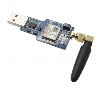 Модули беспроводные, радио NONAME SIM800С+CH340T МодульGSM+BT на плате с разъемом Micro SIM и вилкой USB тип A#2154713