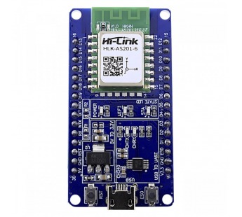 Модули датчиков Hi-Link HLK-AS201-6 kit Модуль 3-х осевогоакселерометра и гироскопа с Bluetooth BLE 5.1/UART на плате#2154706