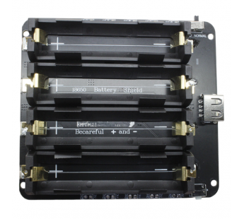 Модули зарядки NONAME Модуль зарядки Li-ion аккумуляторов 4x18650Uвх=5В Iзар=3А (Micro-USB) с функцией питания (USB тип A) Uвых=5ВImax=3А/Uвых=3В Imax=1А#2155121