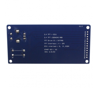 Модули индикации, управления NONAME LCD TFT 2,4" ГрафическийTFT-дисплей 240x320 контроллер ST7789V (RGB) с энкодером EC11 20щел./20 имп. и кнопкой#2154766