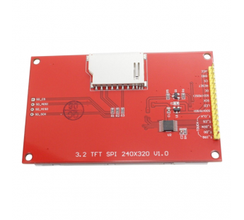 Модули индикации, управления NONAME LCD TFT 3,2" ГрафическийTFT-дисплей 240x320 с тачскрином, контроллер ILI9341 (RGB)#2154758