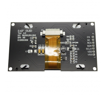 Модули индикации, управления NONAME Графический OLED 2,42"индикатор 128x64 SSD1309 (белый)#2154802