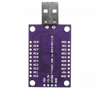Модули интерфейсов NONAME FT232HQ МодульUSB-UART/SPI/I2C/GPIO с USB тип A#2154797