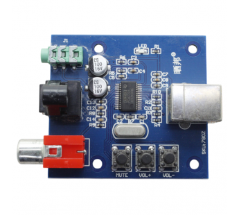 Модули обработки сигналов NONAME PCM2704 Модуль SKU-7807 аудиоЦАП 16 бит дискретизация 48кГц Uпит=5В#2155480