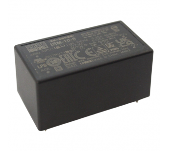 Модули питания MEAN WELL IRM-10-5 Модуль питания AC-DCUвх=100-240В Uвых=5В Iвых=2А Pвых=10Вт MEAN WELL#2154813