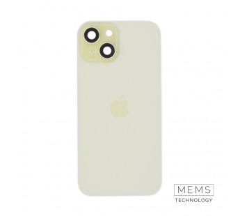 Задняя крышка (стекло) в сборе с рамкой iPhone 15 Plus Оригинал (Yellow)#2167558