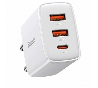 СЗУ Baseus Cube Pro (Быстрая зарядка) (USB C+USB A) (30W EU) (Белый)#2154926