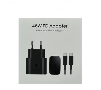 Зарядное устройство + кабель Samsung Travel 45W Black Service Pack 100% OR#2154911