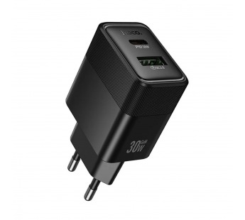 Адаптер Сетевой Hoco CS112A USB/Type-C 30W (black) (244466)#2160944