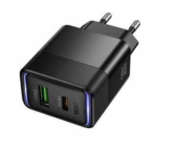 Адаптер Сетевой Hoco CS112A USB/Type-C 30W (black) (244466)#2160945