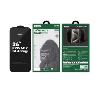Защитное стекло Supglass SG-12 for iPhone 17 Air (Антишпион 26°)#2155207