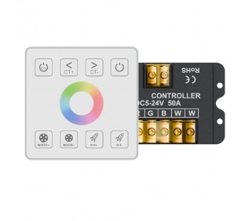 Контроллер с пультом RF RoRi A2 5CH 50A 5-24V 1 зона, шт#2155347