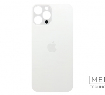 Задняя крышка (стекло) Широкий вырез iPhone 12 Pro Max (Silver)#2155361