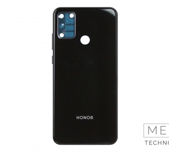 Задняя крышка Huawei Honor 9A (MOA-LX9N) (Черный) (Со стеклом камеры) Premium#2155371