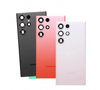 Задняя крышка Samsung Galaxy S23 Ultra (S918) (Зеленый) (Со стеклом камеры) Premium#2167521