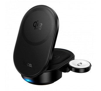 ЗУ Сетевое Беспроводное Hoco CQ23 Pole 3-in-1 magnetic wireless fast charger (black) (244450)#2160940