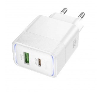 Адаптер Сетевой Hoco CS112A USB/Type-C 30W (white) (244467)#2160934