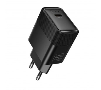 Адаптер Сетевой Hoco CS113A Type-C 40W (black) (244469)#2160935