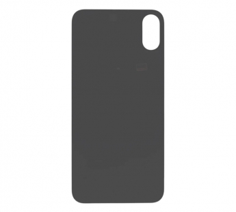 Задняя крышка (стекло) Широкий вырез iPhone XS (Silver)#2181463