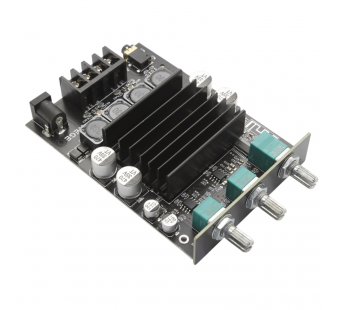 Модули аудио NONAME TDA7498+AC22BP0C929-25A4 Модуль ZK-XPSMУНЧ D-класса 2x150Вт 4 Ом Uпит=12-32В, MP3 с приемником Bluetooth5.0, AUX и регулировкой громкости/тембра#2160876