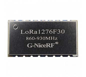 Модули беспроводные, радио G-NiceRF SX1276 МодульLoRa1276F30-868 цифрового трансивера LoRa с SPI интерфейсомF=868МГц U=5В 27dBm (500мВт)#2156846