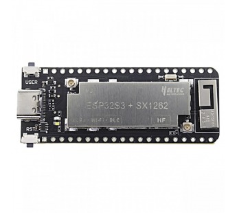 Модули беспроводные, радио HELTEC ESP32-S3FN8+SX1262+CP2102Модуль HELTEC HTIT-WSL-HF(V3) беспроводной Wi-Fi/BLE/LoRaF=863-870МГц U=3,7В 21dBm (125мВт)#2160877