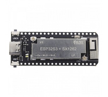 Модули беспроводные, радио HELTEC ESP32-S3FN8+SX1262+CP2102Модуль HELTEC HTIT-WSL-LF(V3) беспроводной Wi-Fi/BLE/LoRaF=433МГц U=3,7В 21dBm (125мВт)#2156892