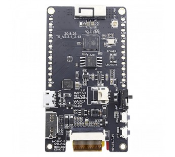 Платы отладочные LILYGO ESP32-D0WDQ6+25Q128JVSQ+CH9102FОтладочная плата LILYGO T5 V2.3.1 с LCD E-Paper 2,13" 104x212SSD1680/DEPG0213BN microUSB#2156890