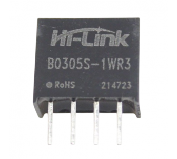 Модули питания Hi-Link B0305S-1WR3 Модуль DC-DC преобразователь сгальванической развязкой Uвх=3,3В Uвых=5В Pвых=1Вт#2156529