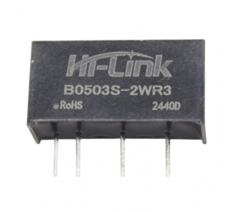 Модули питания Hi-Link B0503S-2WR3 Модуль DC-DC преобразователь сгальванической развязкой Uвх=5В Uвых=3,3В Pвых=2Вт#2156757