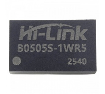 Модули питания Hi-Link B0505S-1WR5 Модуль DC-DC преобразователь сгальванической развязкой Uвх=5В Uвых=5В Pвых=1Вт SMD#2156795