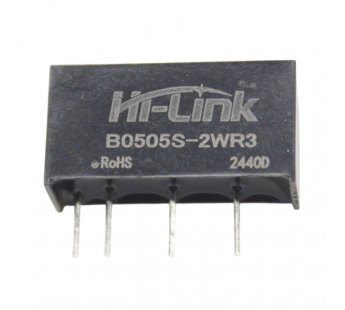 Модули питания Hi-Link B0505S-2WR3 Модуль DC-DC преобразователь сгальванической развязкой Uвх=5В Uвых=5В Pвых=2Вт#2156541