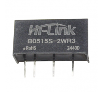 Модули питания Hi-Link B0515S-2WR3 Модуль DC-DC преобразователь сгальванической развязкой Uвх=5В Uвых=15В Pвых=2Вт#2156539