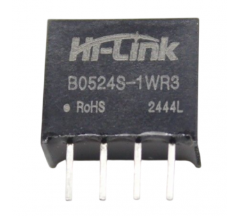 Модули питания Hi-Link B0524S-1WR3 Модуль DC-DC преобразователь сгальванической развязкой Uвх=5В Uвых=24В Pвых=1Вт#2156525