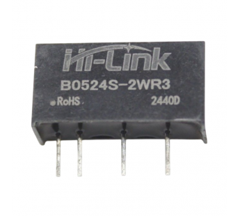 Модули питания Hi-Link B0524S-2WR3 Модуль DC-DC преобразователь сгальванической развязкой Uвх=5В Uвых=24В Pвых=2Вт#2156538