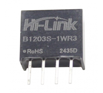 Модули питания Hi-Link B1203S-1WR3 Модуль DC-DC преобразователь сгальванической развязкой Uвх=12В Uвых=3,3В Pвых=1Вт#2156557