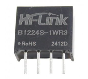 Модули питания Hi-Link B1224S-1WR3 Модуль DC-DC преобразователь сгальванической развязкой Uвх=12В Uвых=24В Pвых=1Вт#2156553