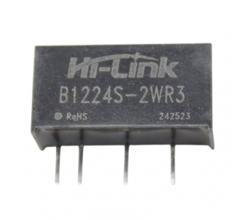 Модули питания Hi-Link B1224S-2WR3 Модуль DC-DC преобразователь сгальванической развязкой Uвх=12В Uвых=24В Pвых=2Вт#2156756