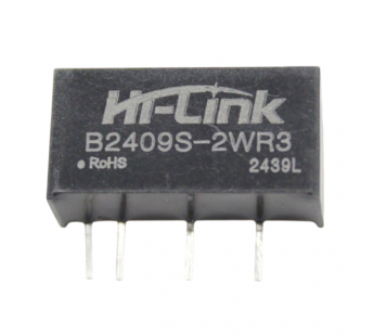 Модули питания Hi-Link B2409S-2WR3 Модуль DC-DC преобразователь сгальванической развязкой Uвх=24В Uвых=9В Pвых=2Вт#2156755