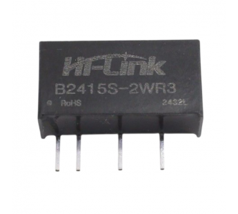 Модули питания Hi-Link B2415S-2WR3 Модуль DC-DC преобразователь сгальванической развязкой Uвх=24В Uвых=15В Pвых=2Вт#2156730