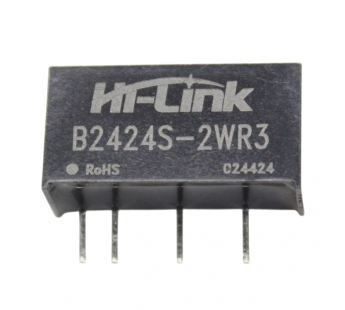 Модули питания Hi-Link B2424S-2WR3 Модуль DC-DC преобразователь сгальванической развязкой Uвх=24В Uвых=24В Pвых=2Вт#2156719