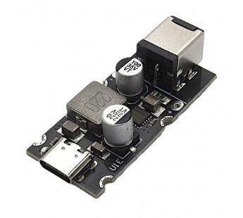 Модули питания NONAME XPM52C Модуль Step-Down DC-DCпреобразователь с контроллером зарядаQC3.0+/PD3.1/FCP/SCP/HVSCP/AFC/VOOC Uвх=12-30В (5,5.x2,5мм)Pвых=65W с гнездом Type-C#2156550