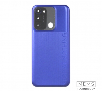 Задняя крышка Tecno Spark Go 2022 (KG5m) (Синий) (Со стеклом камеры) Premium#2155906