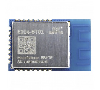 Модули беспроводные, радио EBYTE CC2541 Модуль E104-BT01трансивера Bluetooth 4.0 с UART интерфейсом F=2,379-2,496МГц U=3,3В0dBm (1мВт)#2156775