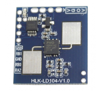 Модули датчиков Hi-Link XBR816C+SC8F5771 Модуль HLK-LD104 V1.0радарного датчика движения F=10,525ГГц Uпит=3,3-12В#2156734
