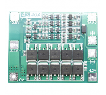 Модули зарядки NONAME BMS 4S 40A Enhance Модуль защиты li-ionаккумуляторов с балансировкой#2160993